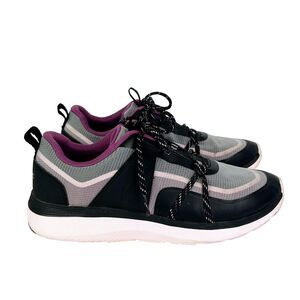 Vionic Austyn Sneaker Mesh Athletic Comfort Tennis Shoe Lace Up Black Pink 9